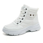 Damen modische High-Top Sneakers mit dämpfendem Profil und verstärktem Kragen R&B