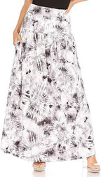Damen Maxi-Rock mit elastischem Bund und Taschen R&B