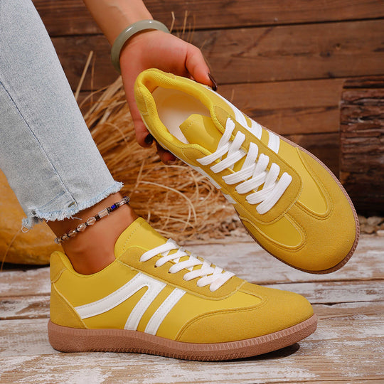Damen Sportliche Sneakers aus hochwertigem Wildleder mit atmungsaktiver Sohle R&B