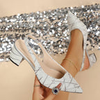 Damen Elegante und stilvolle Pumps mit geschwungenem Absatz R&B