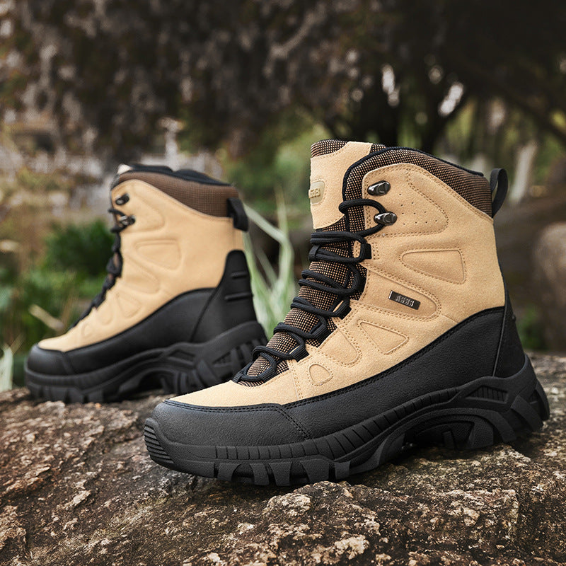 Herren Robuste Outdoor-Boots mit hohem Knöchelschutz und rutschfester Sohle R&B