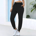 Damen Bequeme Jogginghose mit elastischem Bund und praktischen Taschen R&B