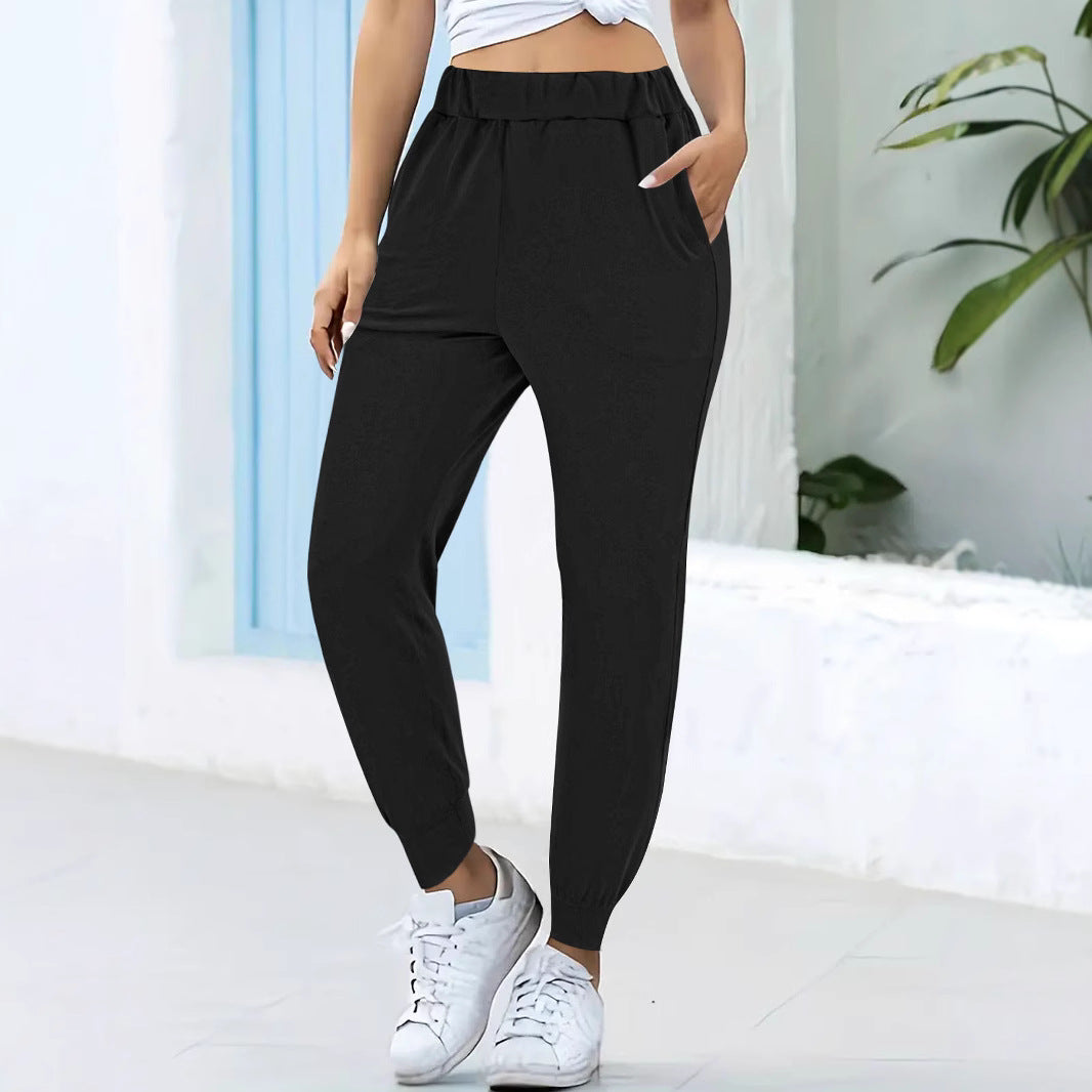 Damen Bequeme Jogginghose mit elastischem Bund und praktischen Taschen R&B