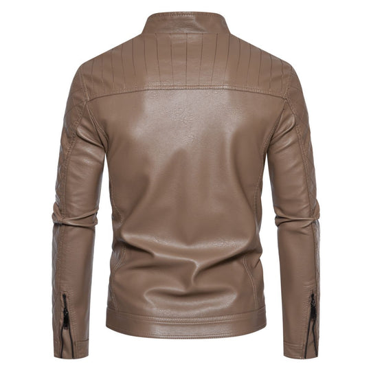 Herren jacke mit modernem Stehkragen und stylischem Steppmuster R&B