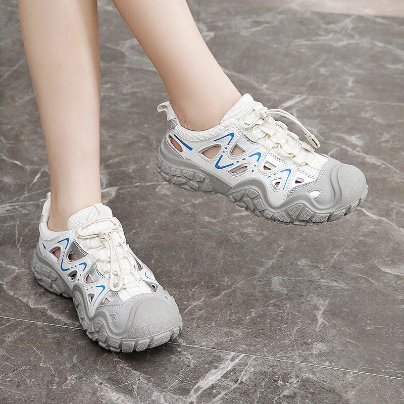 Damen Sportliche Freizeitschuhe mit atmungsaktiver Mesh-Oberfläche und rutschfester Sohle R&B