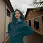 Damen Steppjacke mit hohem Kragen und praktischem Reißverschluss R&B