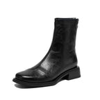 Damen elegante Ankle Boots mit modernem Reißverschluss und komfortablem Blockabsatz R&B