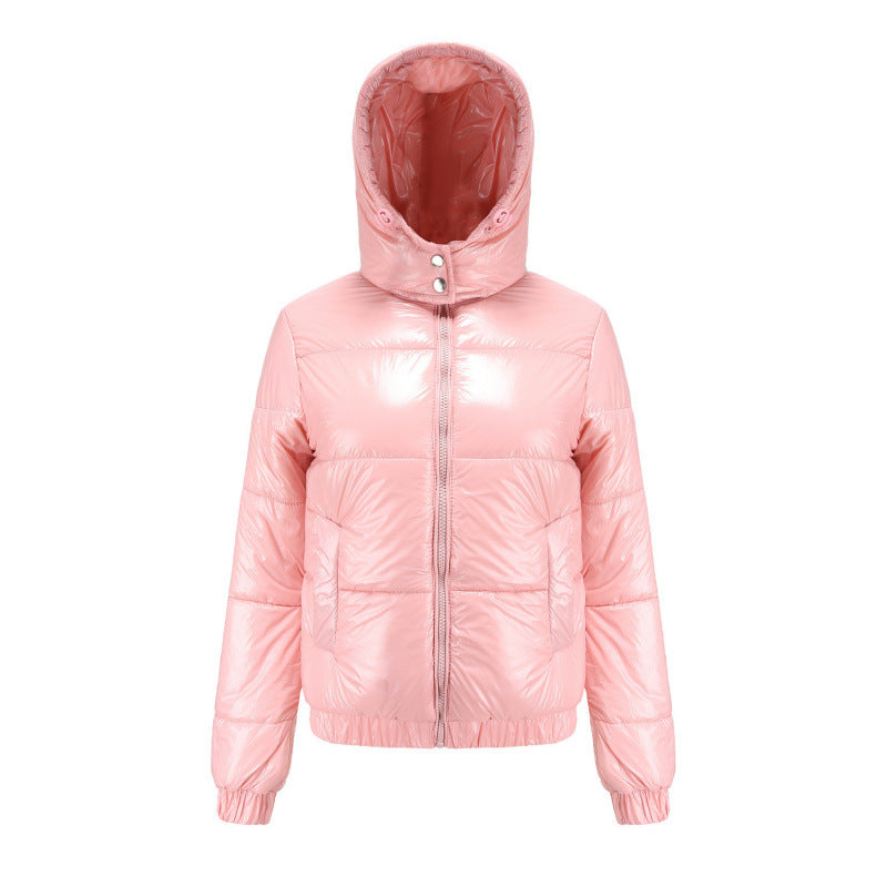 Damen glänzende Winterjacke R&B