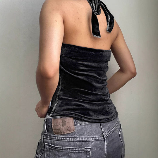 Damen trendiges Bustier-Top mit Spitzenakzenten und verspieltem Design R&B