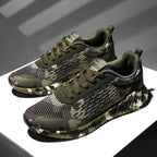 Damen Sportliche Sneaker im Camouflage-Design mit rutschfester Sohle