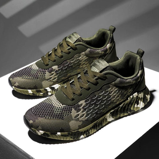 Damen Sportliche Camo-Sneaker mit atmungsaktivem Obermaterial R&B