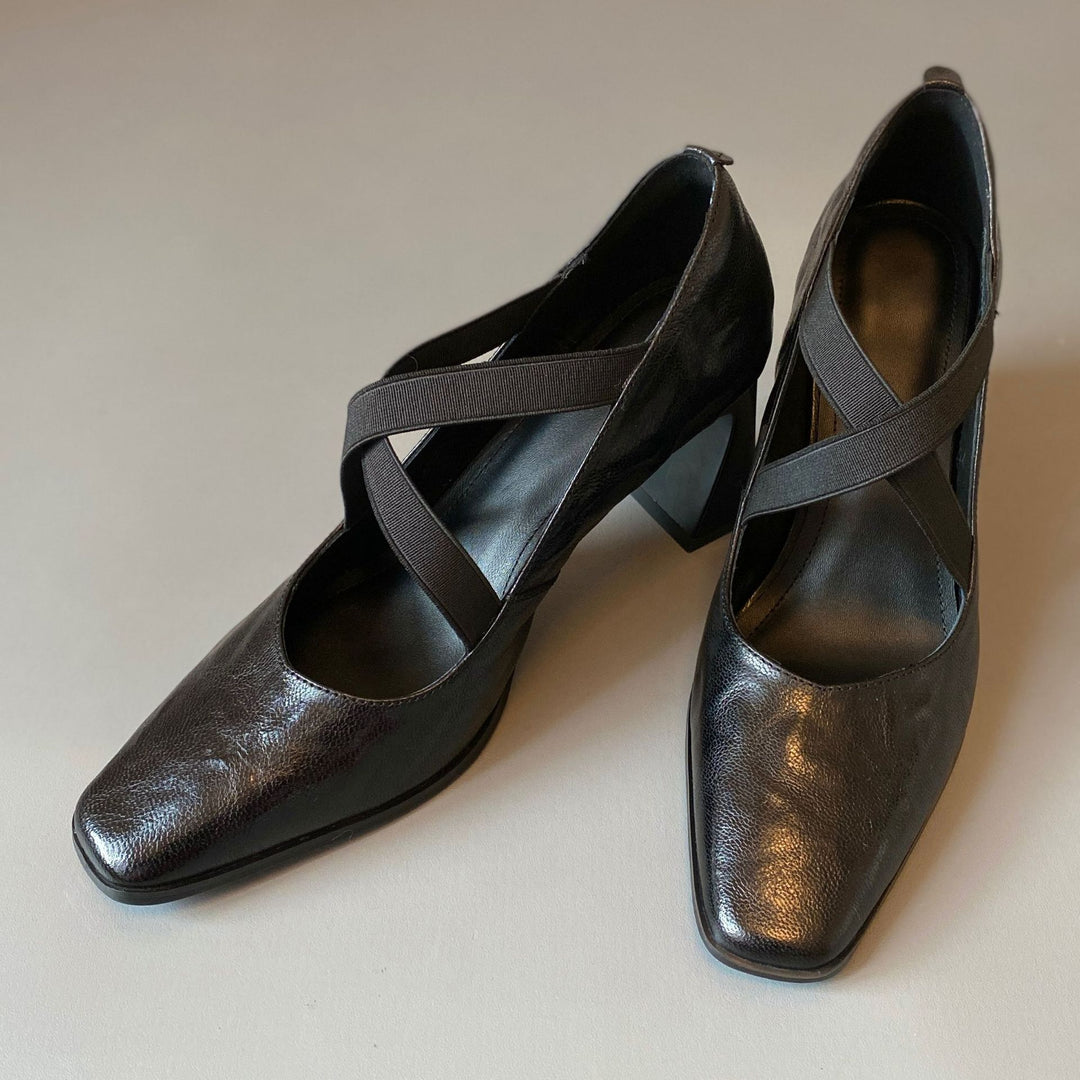 Damen elegante Slingback-Pumps mit modischem Riemendesign und komfortablem Blockabsatz R&B