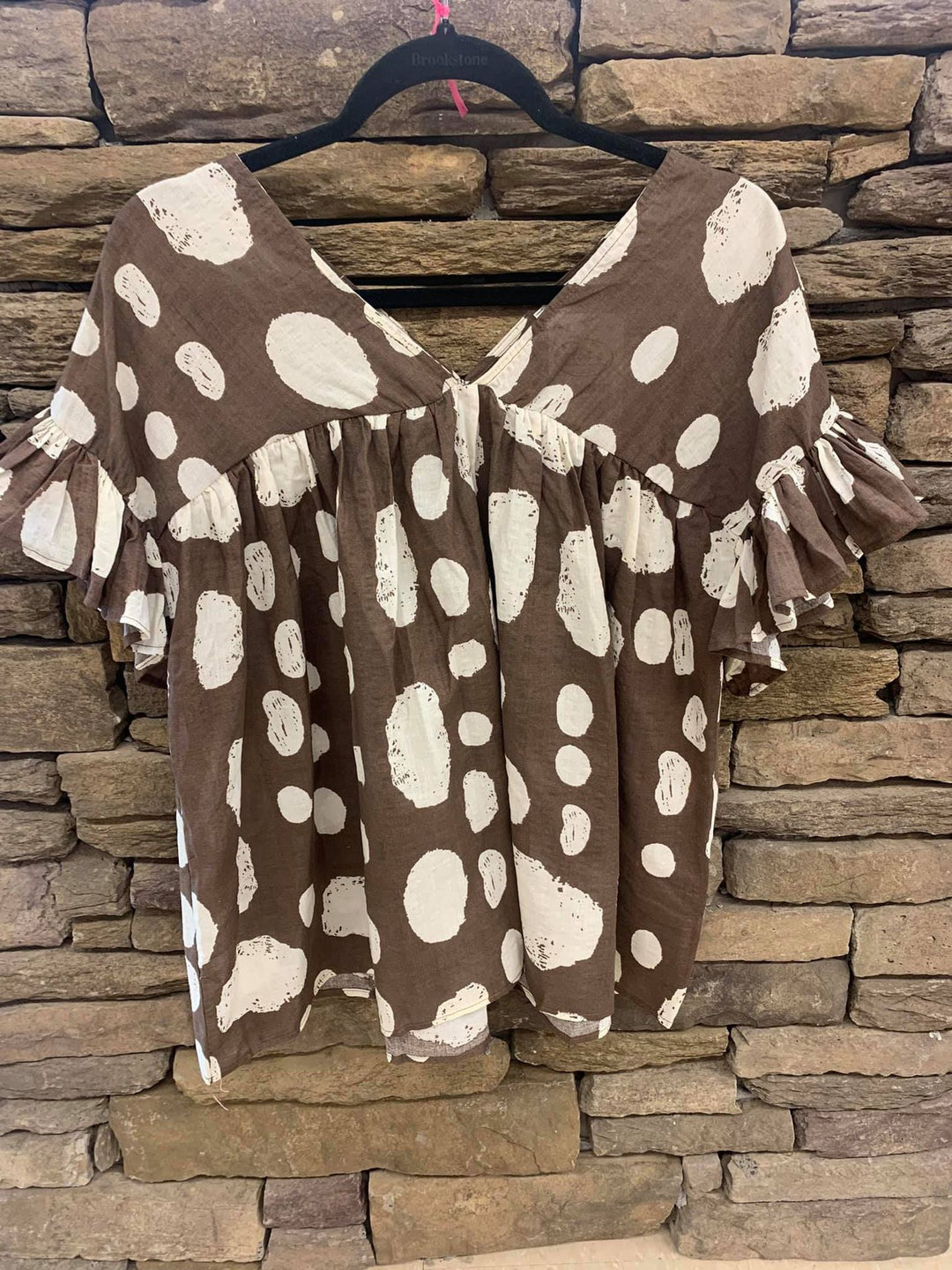 Damen Bluse mit Rüschen und stilvollem Punktedesign R&B