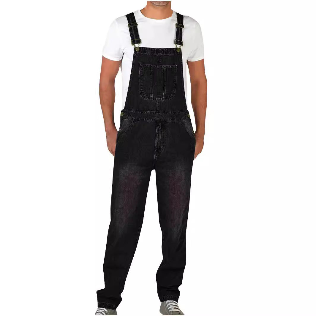 Herren Lässige Latzhose R&B