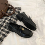 Damen elegante Mokassins mit dekorativer Schnalle R&B