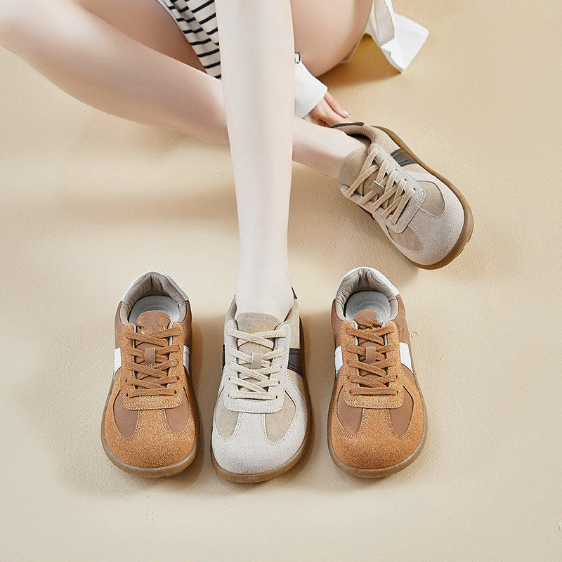 Damen Sneakers mit weichem Suede-Obermaterial und atmungsaktiver Sohle R&B