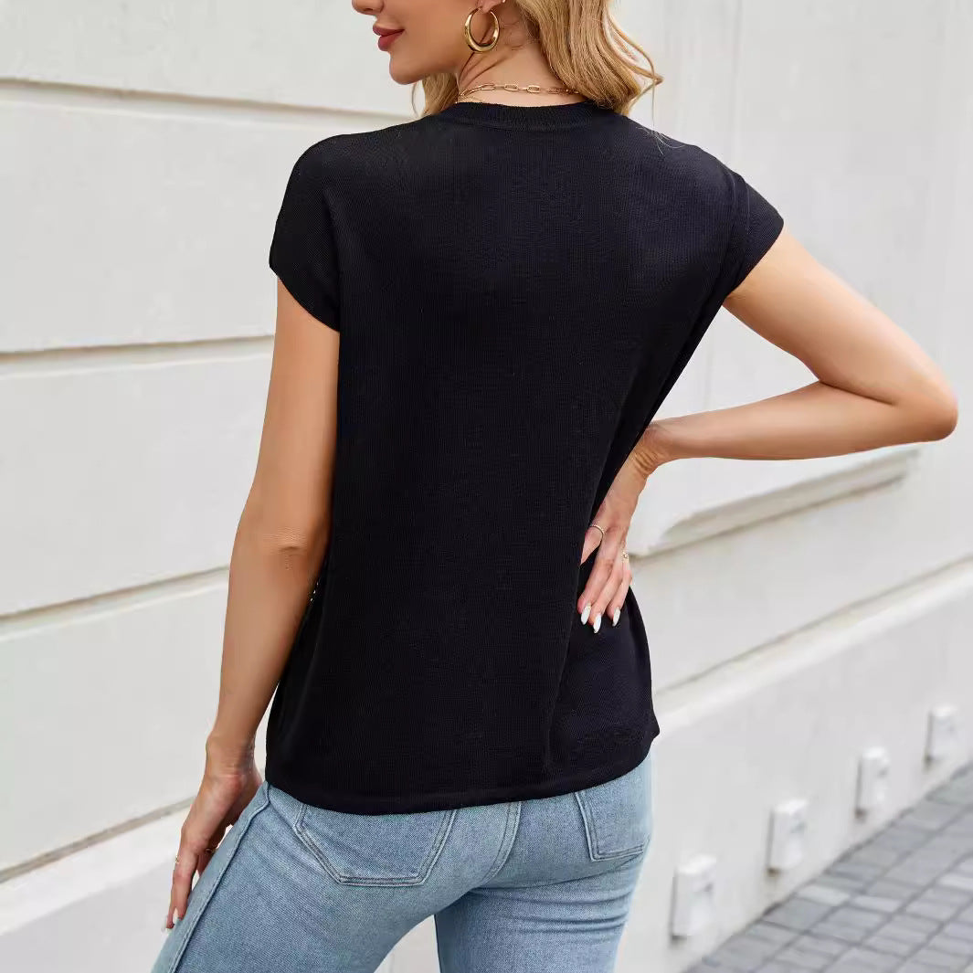 Damen Oberteil mit elegantem Strassdesign R&B