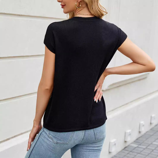 Damen Oberteil mit elegantem Strassdesign R&B