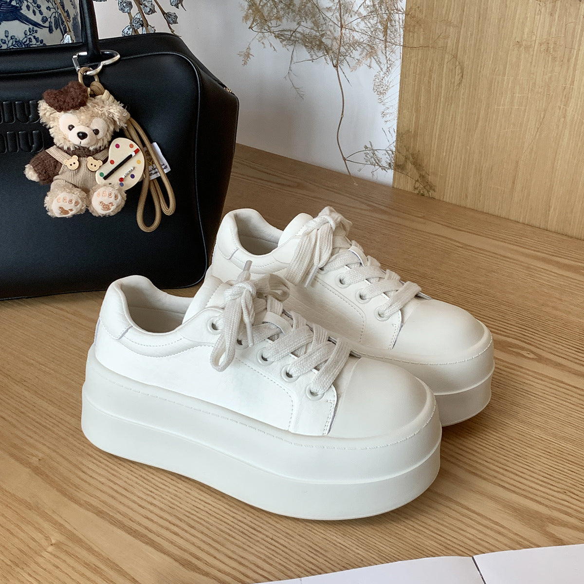 Damen Plattform-Sneaker mit atmungsaktiver Oberfläche und modischem Design