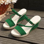 Damen Wedge-Sandaletten mit modischem Riemendesign und komfortabler Fußbettung R&B