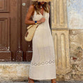 Damen gehäkeltes Sommer-Maxikleid R&B