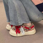 Damen modische Sneaker mit gefransten Details und auffälligem Schnürsystem R&B