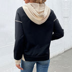 Damen Hoodie mit Kapuze und praktischen Taschen R&B