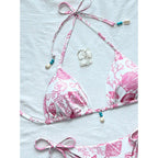Damen Strand-Bikini-Set mit verstellbaren Trägern und maritimen Accessoires R&B