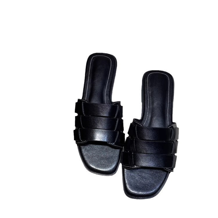 Damen Komfortable Slipper mit eleganten Riemen R&B