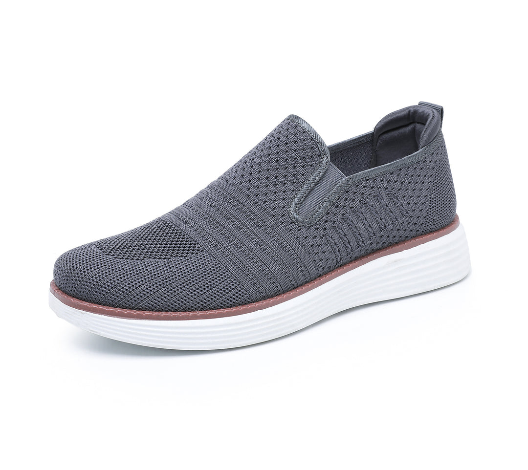 Damen Bequeme Slip-On Sneakers mit atmungsaktivem Obermaterial und flexiblem Fußbett R&B