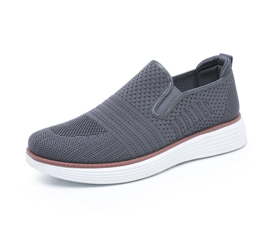 Damen Bequeme Slip-On Sneakers mit atmungsaktivem Obermaterial und flexiblem Fußbett R&B
