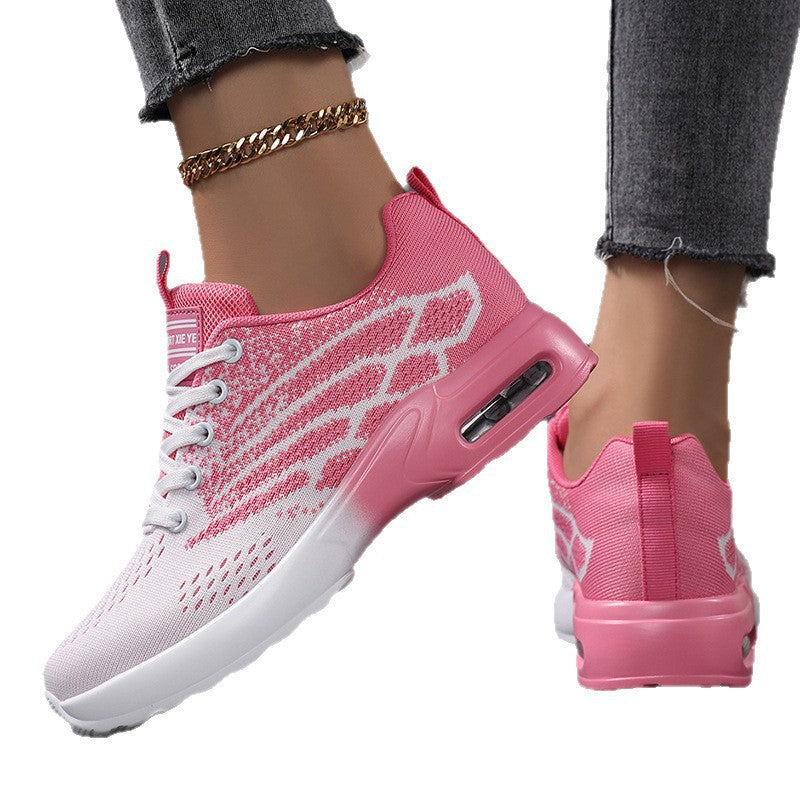 Damen Sportliche Sneaker mit atmungsaktiver Obermaterialstruktur und dämpfender Sohle