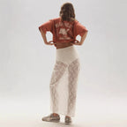 Damen Spitzenrock im langen, eleganten Design mit hohem Schlitz R&B