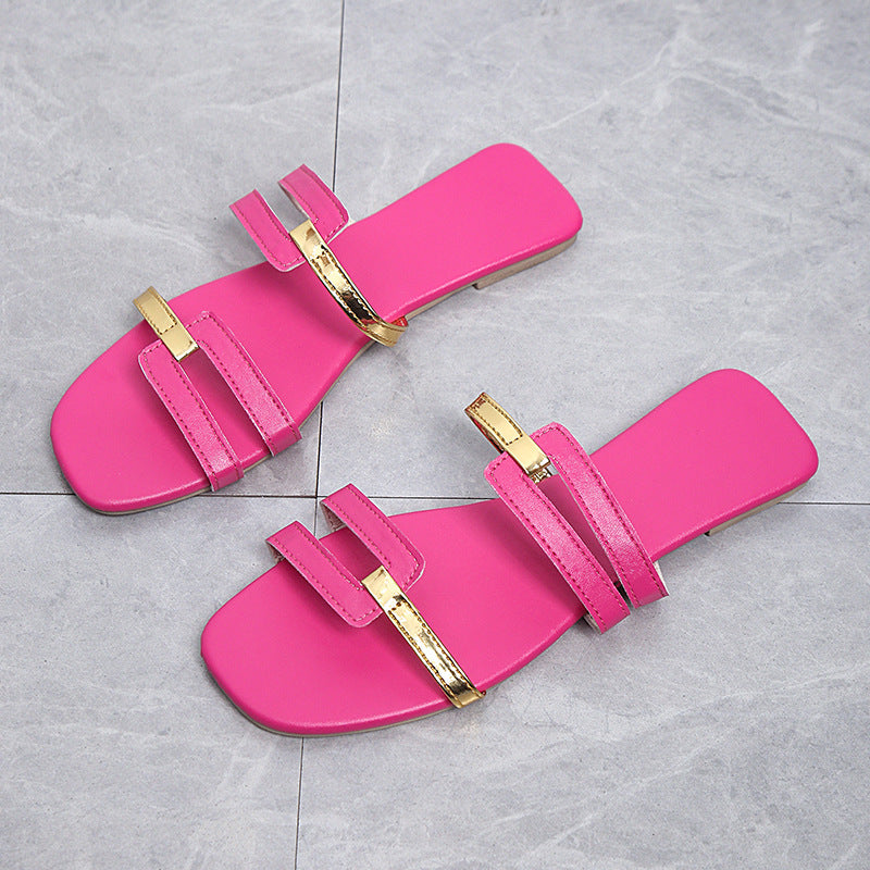 Damen elegante Sandalen mit modischem Riemen-Design R&B