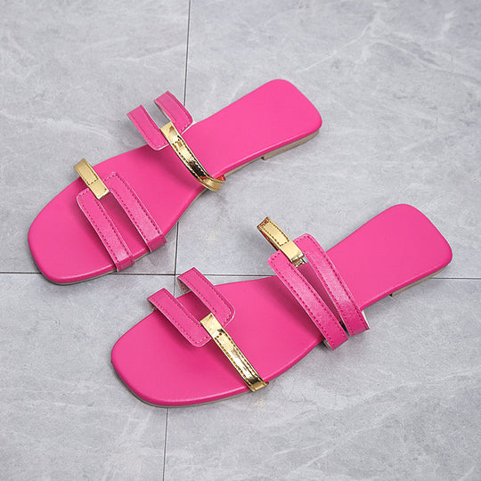 Damen elegante Sandalen mit modischem Riemen-Design R&B