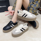 Damen Plattform Sneakers mit modischem Obermaterial und verstärkter Dämpfung R&B