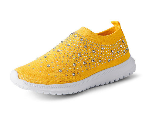 Damen Sneakers mit funkelnden Steinen R&B