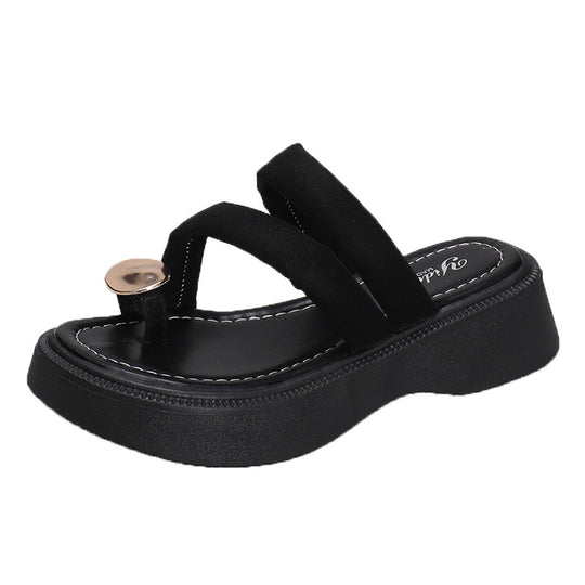 Damen Wedge-Sandaletten mit modischem Riemendesign und komfortabler Sohle R&B