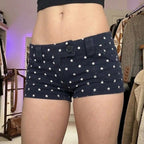 Damen Modische Shorts mit Sternenmuster und praktischem Schnitt R&B