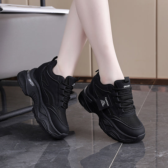 Damen modische Chunky Sneakers mit atmungsaktivem Obermaterial und dämpfendem Komfort R&B