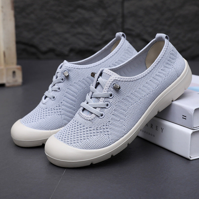 Damen Atmungsaktive Lace-Up Sneakers mit flexiblem Fußbett R&B