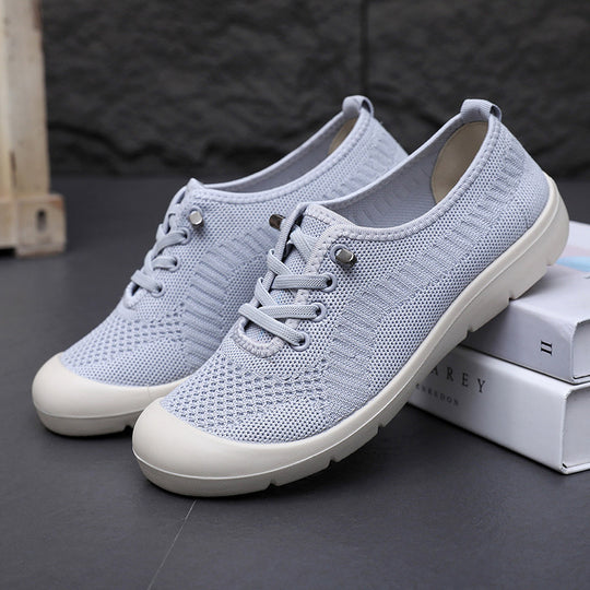 Damen Atmungsaktive Lace-Up Sneakers mit flexiblem Fußbett R&B