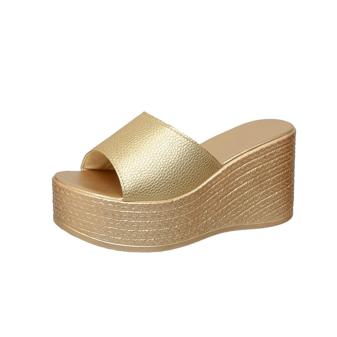Damen Wedge-Pantoletten mit modischem Riemen R&B