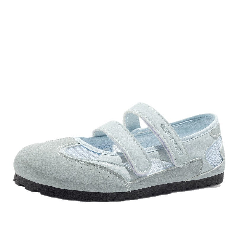 Damen Sportliche Freizeitschuhe mit verstellbarem Klettverschluss und atmungsaktiver Oberseite