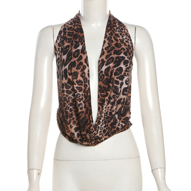 Damen Scarf mit modernem Leopardenmuster R&B