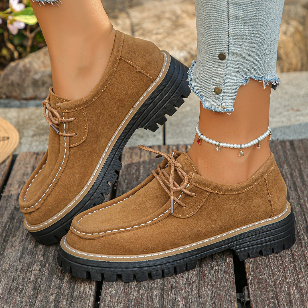 Damen Mokassin-Schuhe mit robustem Profil und weichem Obermaterial R&B
