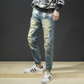 Herren Ripped Slim Fit Jeans im lässigen Streetstyle R&B