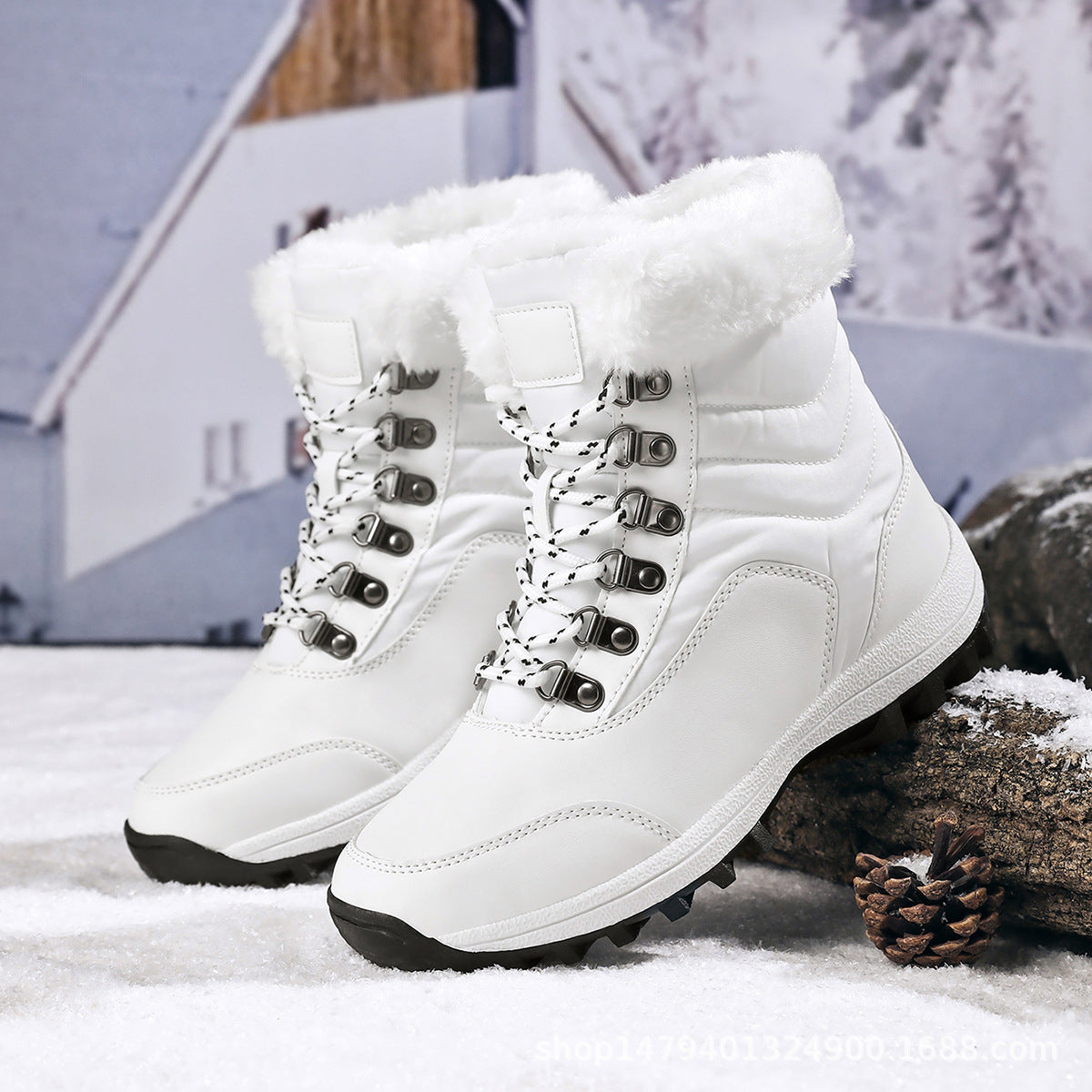 Damen Wasserfeste Winterstiefel mit Kuschelfutter R&B