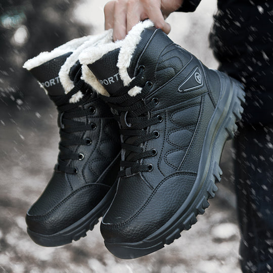 Damen gefütterte Winterstiefel mit rutschfester Sohle und isolierendem Innenfutter R&B