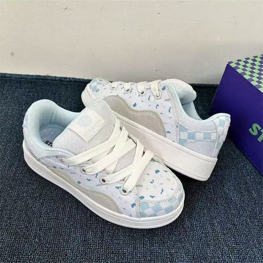 Damen trendige Sneakers mit atmungsaktiver Netz-Oberfläche und bequemem Fußbett R&B